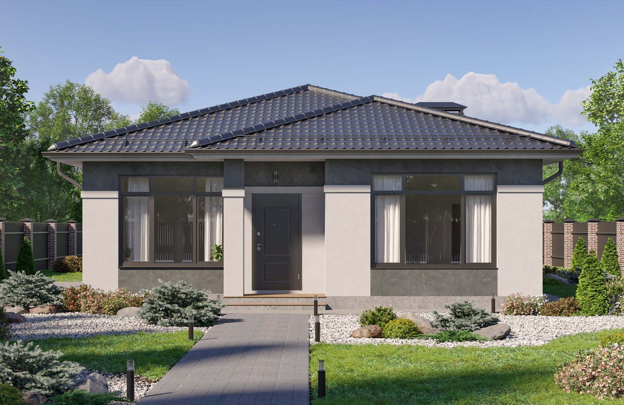 Трехкомнатный дом с ванной комнатой - построен в Подмосковье