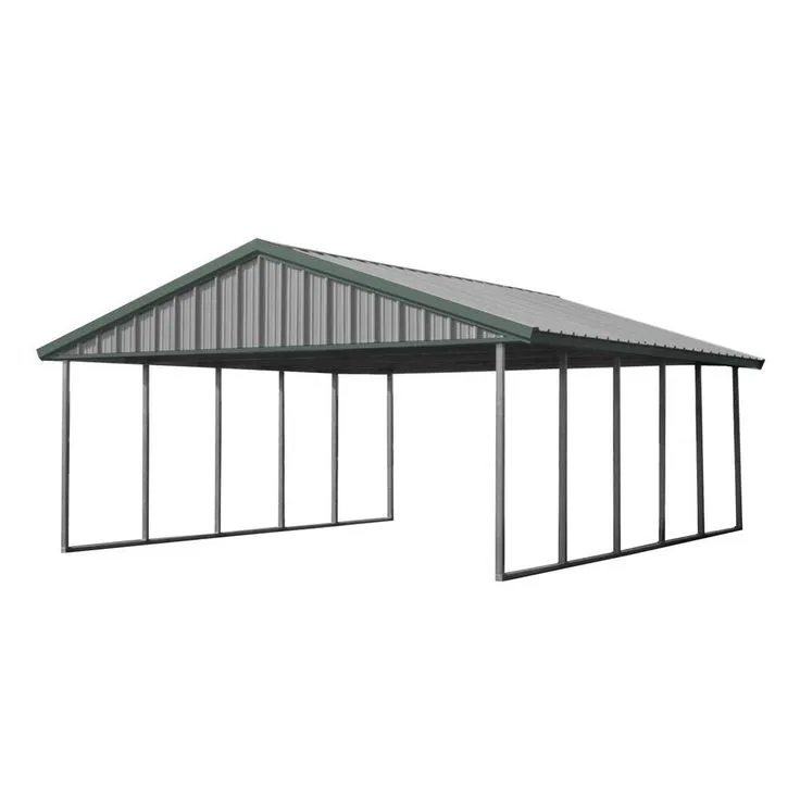 Двускатный навес из профнастила в МО - надежная конструкция