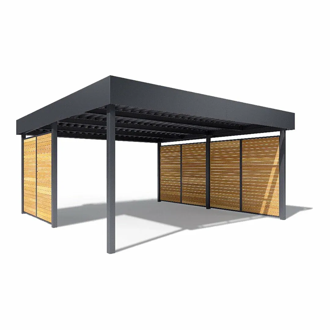 Навес с боковыми стенками и инструментом в Московской области