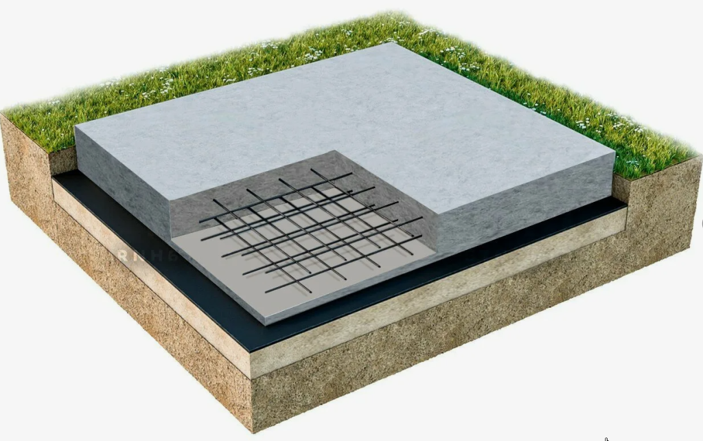 Фундамент плита для многоэтажного дома - монолитная плита