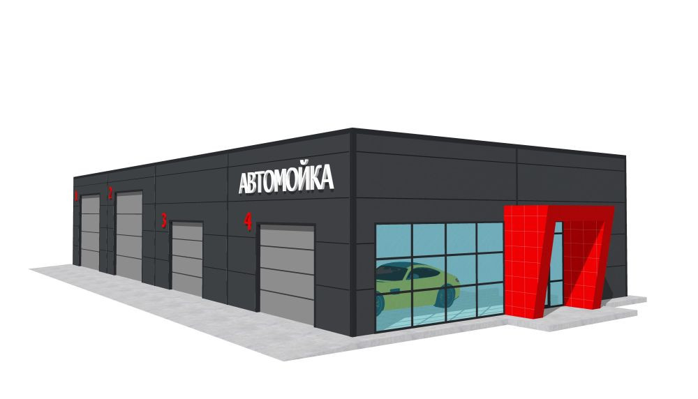 Профессиональная автомойка высокого давления - установленное оборудование