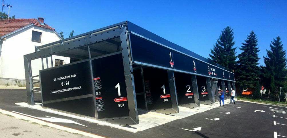 Модульная автомойка под ключ - готовая к работе